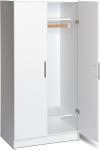ODM 2 Door MDF Cloth Cupboard Wooden Wardrobe For Bedroom