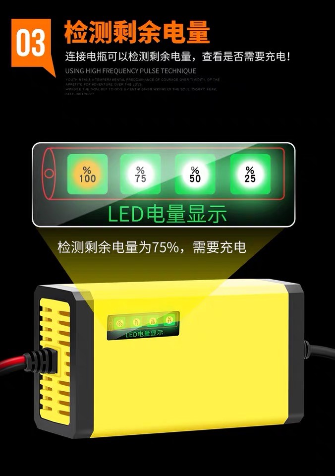 Customized EU Universal Lead Acid Battery Charger Avoid Overheating