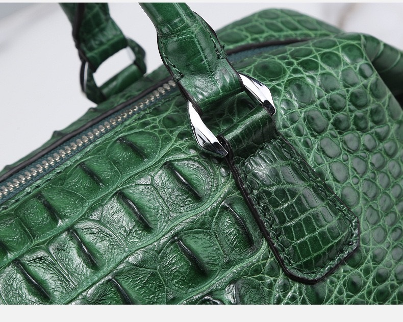 Genuine Crocodile Skin Lady Purse Authentic Real Alligator Leather Female Handbag Long Strap Women's Large Shoulder Bag