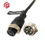 Screw Locking Straight 4 Pin Waterproof Male Female Connector