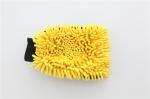yellow/grey color microfiber plush chenille car cleaning detailing house