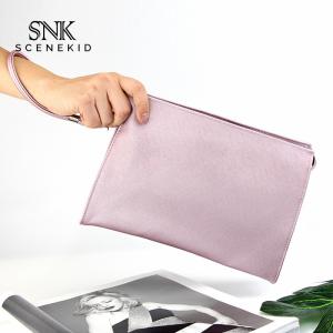 Wholesale Wholesale Custom Pure Color Blank PU Leather Cosmetic Bag Travel from china suppliers