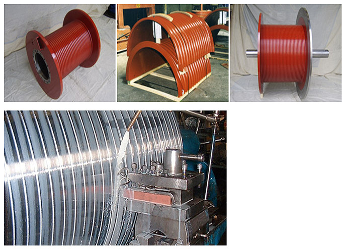 Heavy Duty 1000mm Length Wire Rope Drum Slow Speed With CCS