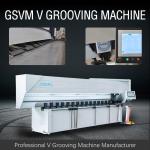 Heavy Duty Sheet Metal Grooving Machine Door Industry V Groover Machine