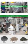 300-1000 Kg/h Capacity Photovoltaic Panels Recycling Machinery for PV Wastes
