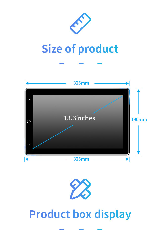 13.3 Inch Android Carplay Multimedia Navigation System 2 Din Universal