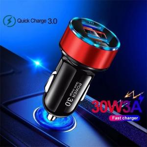 Wholesale 2.4A QC 3.0 Dual Port Car Charger Adapter Universal For IPhone 13 45g from china suppliers