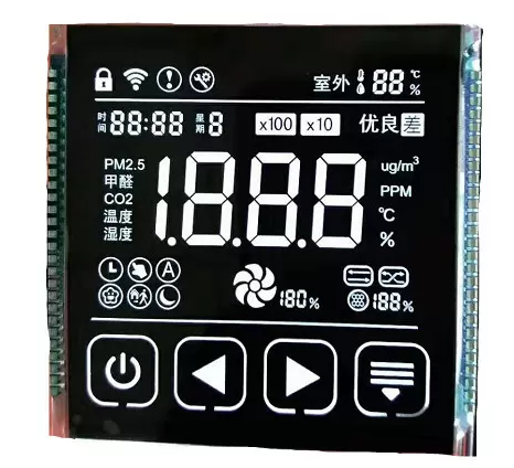 2.4 inch VA LCD Module COB LCM AIP31621E Driver White Backlight UPS LCD Display