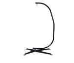 Bedroom Furniture Tuman Metal Egg Swing Chair with C-Style Black Stand