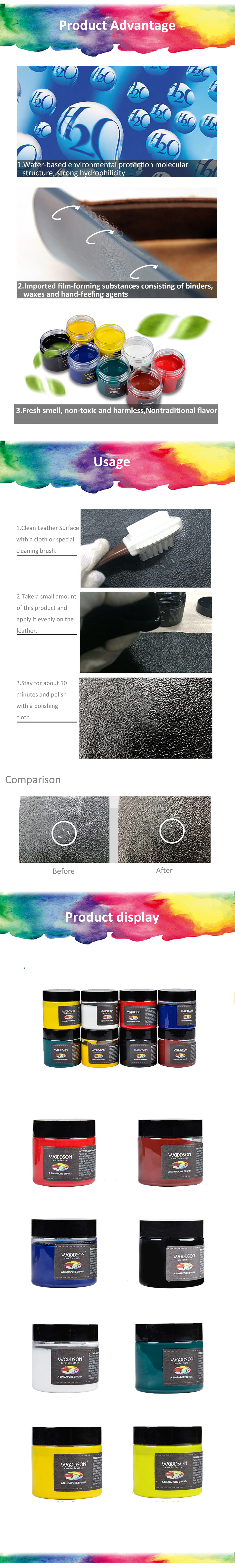 Quickdry Leather Edge Paint Liquid for Bag Restoration Repair