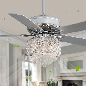 Wholesale 18w Flush Mount Crystal Chandelier Ceiling Fan from china suppliers