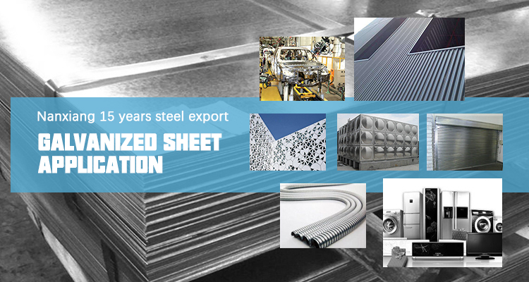 DX53D Z120 Hot Dipped Galvanized Steel Sheet Minimized Spangle