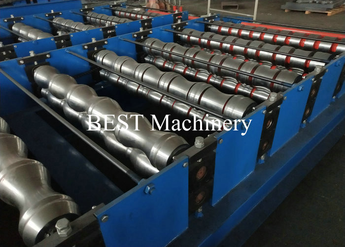 Color Steel Profile Glazed Roof Tile Roll Forming Machine For Zinc Sheet