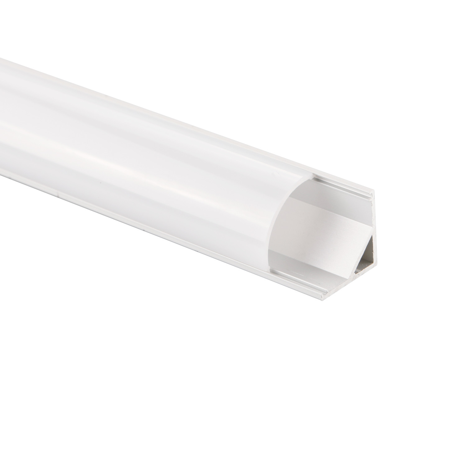 Cabinet Light V Slot Led Extrusion Profile , Corner Mounted Led Strip Aluminum Profile