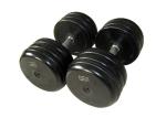 Multi Layer Steel Gym Fitness Dumbbell Black / Silver Color Steel Dumbbell By CR