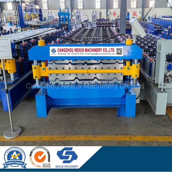 Two Profiles Double Layer Ibr Trapezoidal Iron Roof Sheets Roll Forming Machine