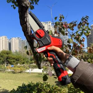 Wholesale 6inch Mini Electric Battery Power Chain Saw Cordless Li-Ion With Oil Lubrication from china suppliers