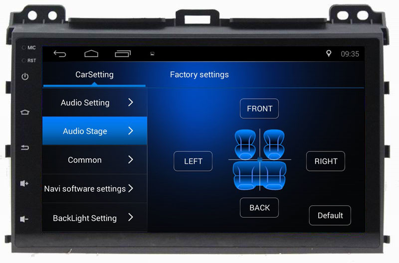 Ouchuangbo car touch screen gps navi android 8.1 for Toyota Prado 2008 with USB SWC 1080P Video Blluetooth