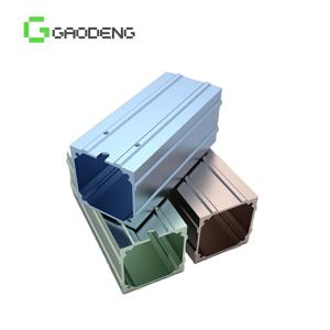 Wholesale 6063 T5 Industrial Aluminum Profile Powder Coated Anodized Wood Grain from china suppliers