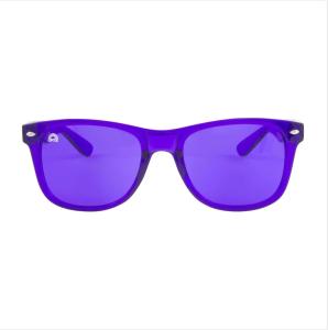 Wholesale Against UVA UVB PC Frame Purple Color Therapy Eyewear For Relax from china suppliers