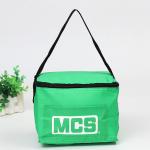 Non-Woven Polypropylene exterior and thermal food safe foil lining, logo cooler,