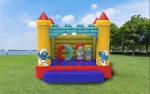 Commercial Grade Small Size Inflatable Smurfs Jumping Bounce House
