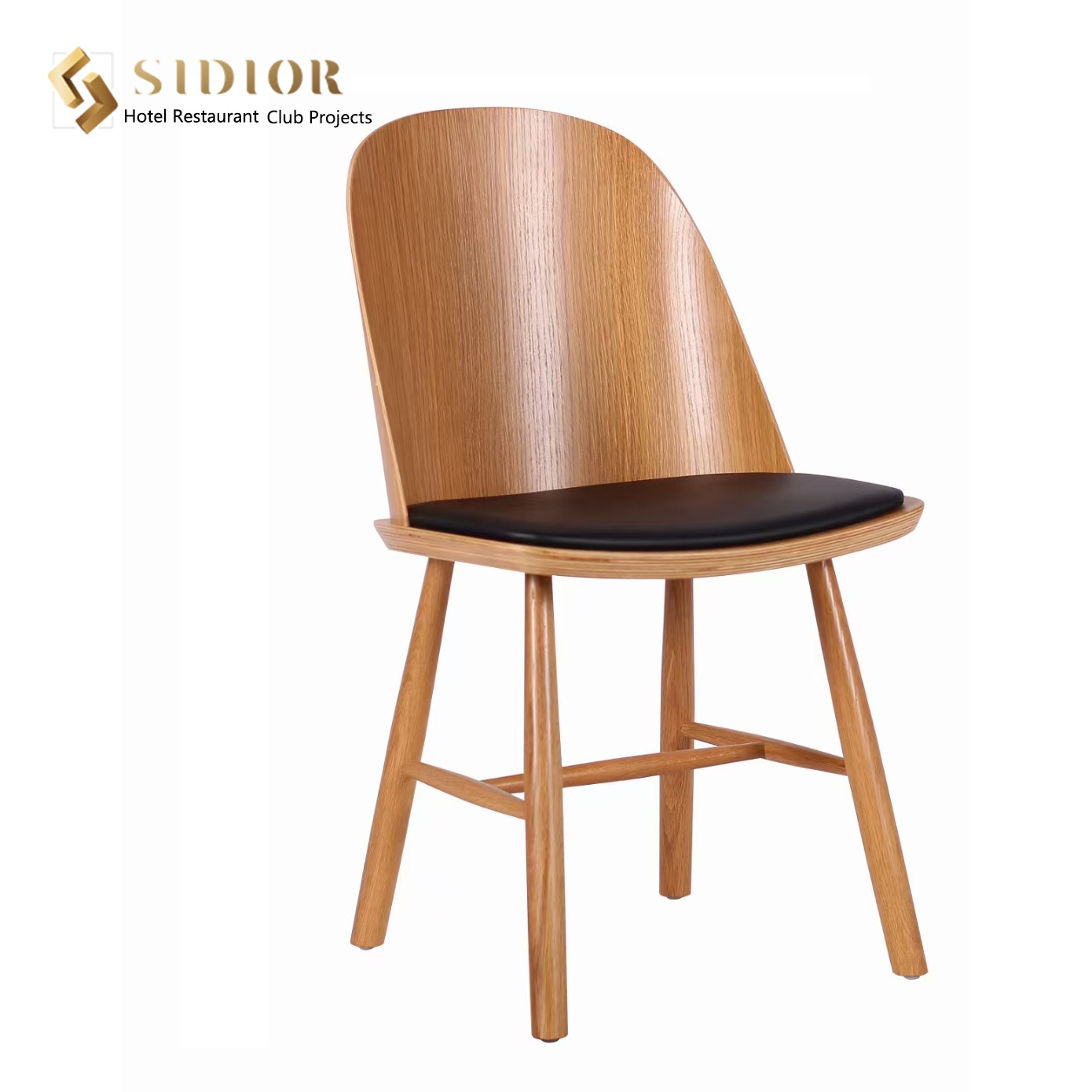 Solid Wood Dinning Chair, Top Quality Dinning Chair, Hotel Chair, Restaurant Chair, PU Leather Upholstery