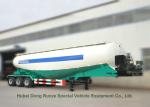 Tri Axle Tank Semi Trailer For Cement Bulk Powder Carry High Loading Capacity
