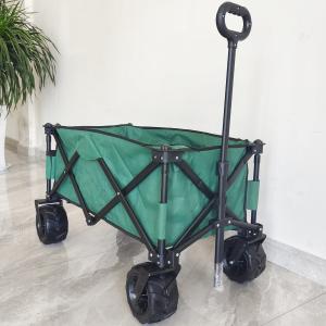 Wholesale 140LB Outdoor Camping Cart Easy Carrying Wide Pu Wheels Collapsible Folding Wagon from china suppliers
