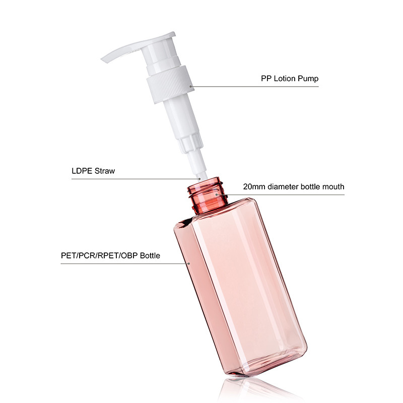 100ML Pink Reusable Lotion Dispenser Bottles Free Sample Available