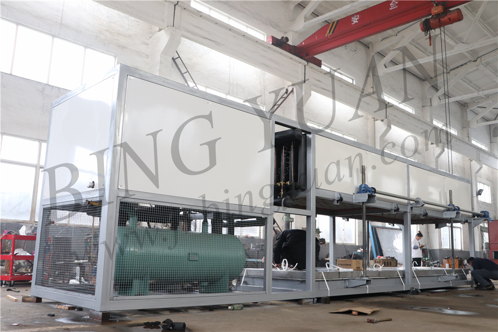 50Hz 10 Ton 380V Block Ice Maker Machine , Automatic Ice Block Making Machine