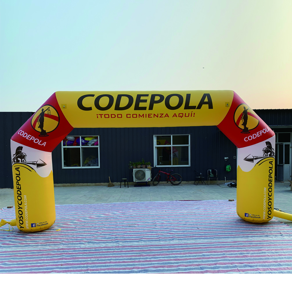 Sports Race Custom Inflatable Finish Line For Competition Amusement