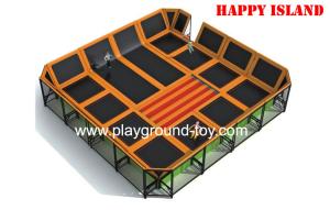 Wholesale Attractive Design Large Trampolines For Kids Indoor And Outdoor RKQ-5123B from china suppliers
