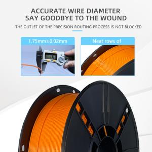Wholesale 1.75mm 3D Printer Orange PLA Filament With Strong Toughness And Forming Technology FDM from china suppliers