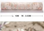 0.53*10M Rustic Style Red Floral Wallpaper Waterproof for Bedroom