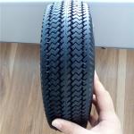 350-4 10 Inch Solid Rubber Wheels Plastic Rim