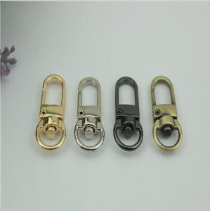 Wholesale Lanyard accessories zinc alloy hanging brush anti brass 11 mm round eye bolt snap hook bag from china suppliers