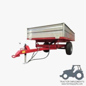 Wholesale 4T2W - 2wheel Dump Trailer With Loading Capacity 4ton;Farm Tractor Box Trailer; Hydralic Tipping Trailer from china suppliers