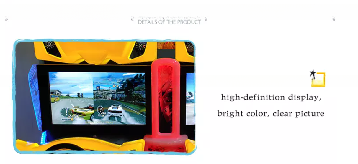 3D Video Outrun Racing Car Game Machine With Coin Operated Playing Attractive
