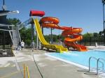 Theme Park Rides Water Games Outdoor Games Fiberglass Swimming Pool Slides Set