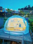 TUV Glass Windows Glamping Dome Tent By 4 People A Day