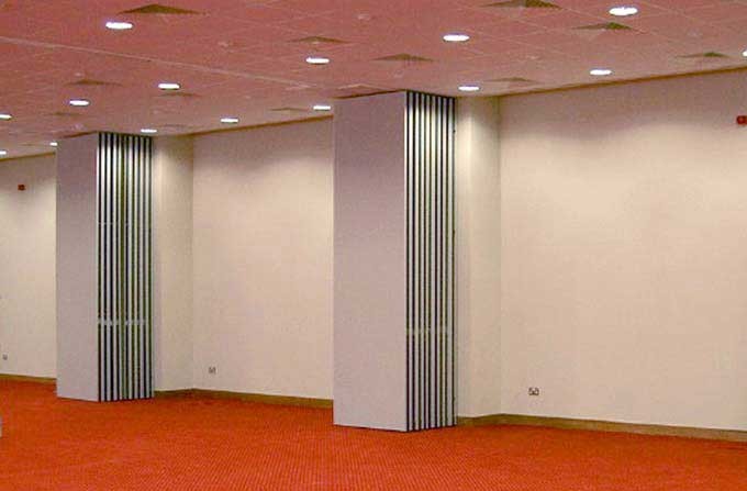 Wooden Acoustic Room Dividers Folding Classroom Partition Sliding Door Movable Partition Wall
