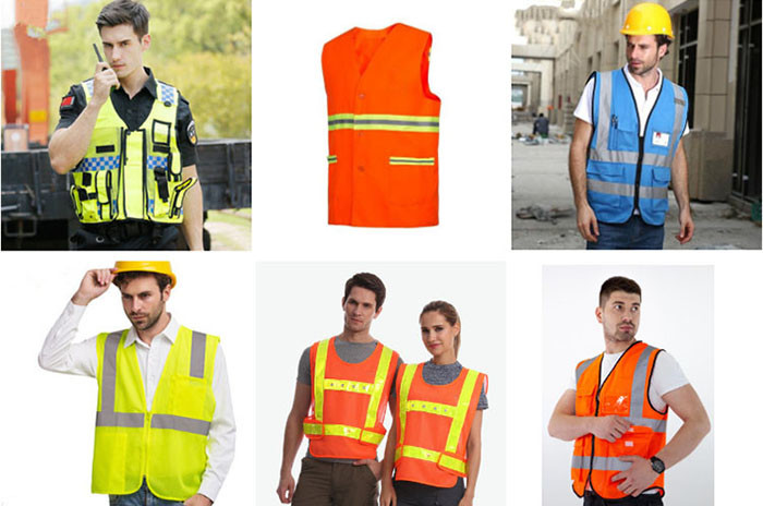 Polyester High Reflective Fluorescent Material Safety Vests Fabric