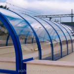 Commercial Roof Foldable clear Polycarbonate for Greenhouse 4 Walls 20mm Hollow