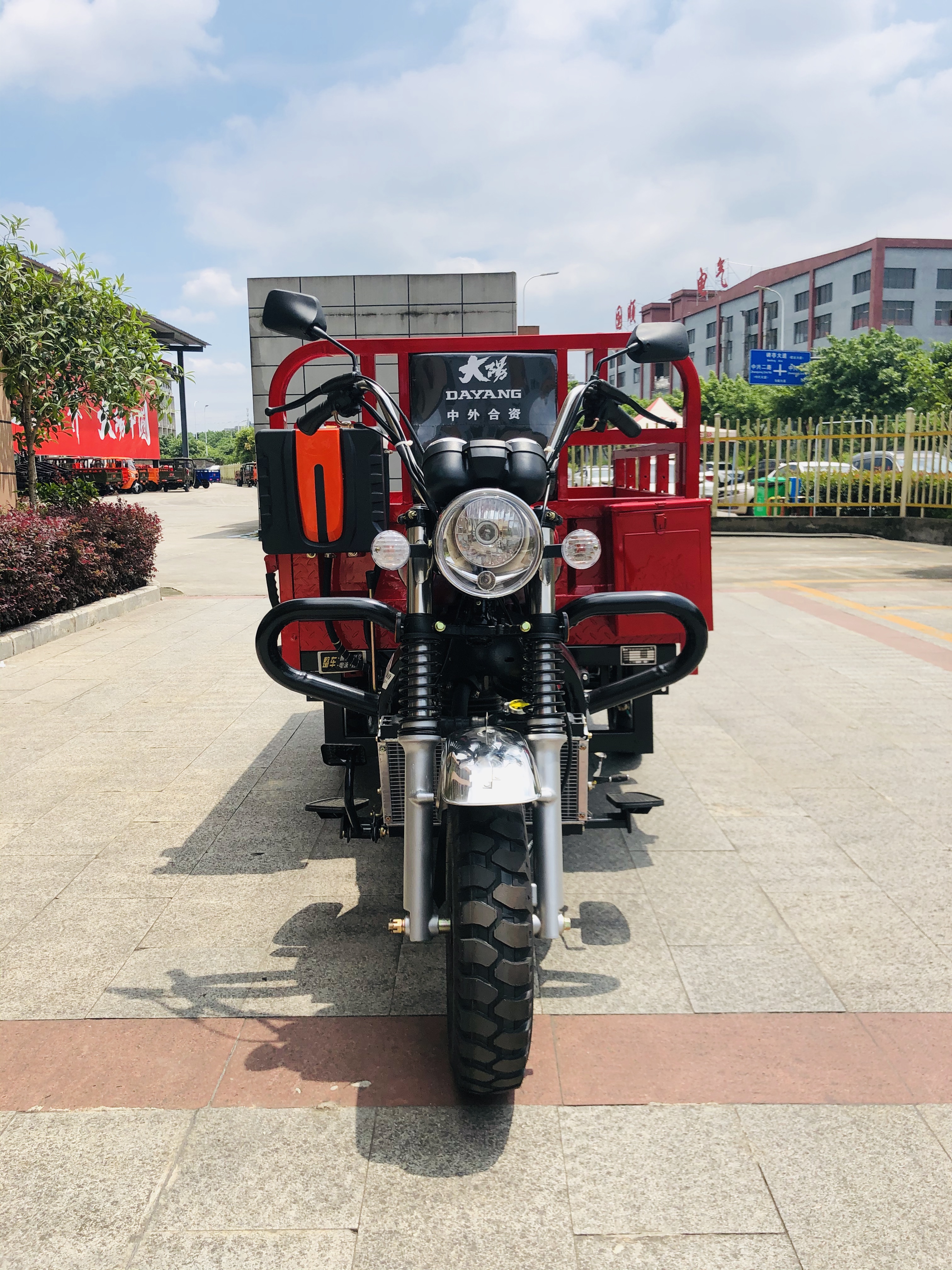 Red DAYANG 2021 Heavy Loading Truck Tricycle 150CC/175CC/200CC/250CC Motorized Tricycle