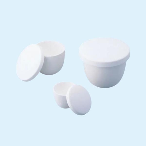 High Thermal Conductivity white or light yellow Alumina Crucibles for sintering