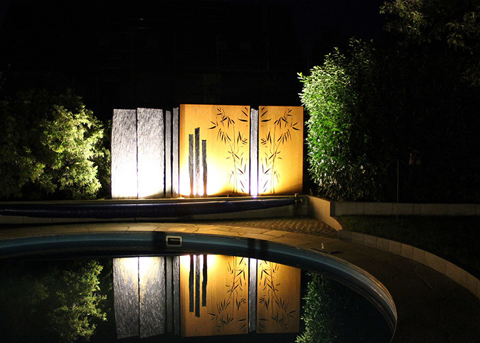 Outdoor Art Decorative Metal Corten Laser Cut Fence with Bamboo Patterns