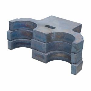 Wholesale Carbon Steel Plate Customized Flame Cutting Mechanical Equipment Parts For Steel from china suppliers
