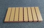 Custom Solid Wooden Grooved Acoustic Panel Sound Asorption Board For Music Room