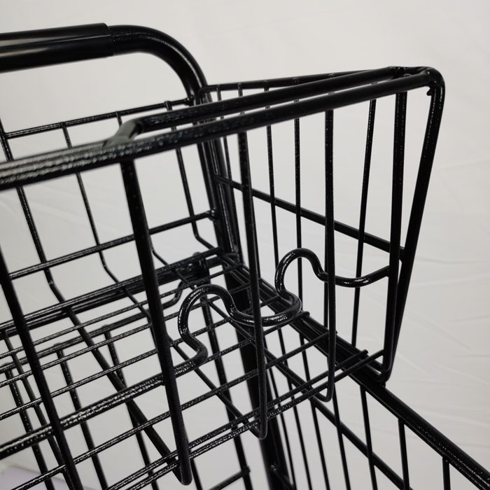 Customized 100L Large Basket Supermarket Shopping Trolley With Handle Small Basket